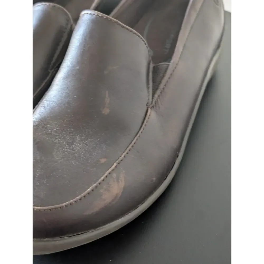 Womens/Ladies Brown Rockport Leather Upper Shoes 7W Used